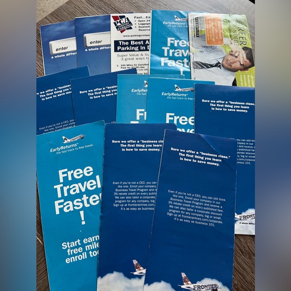 Collectable 13 Frontier Airlines Ticket Jacket Set - Picture 10 of 11